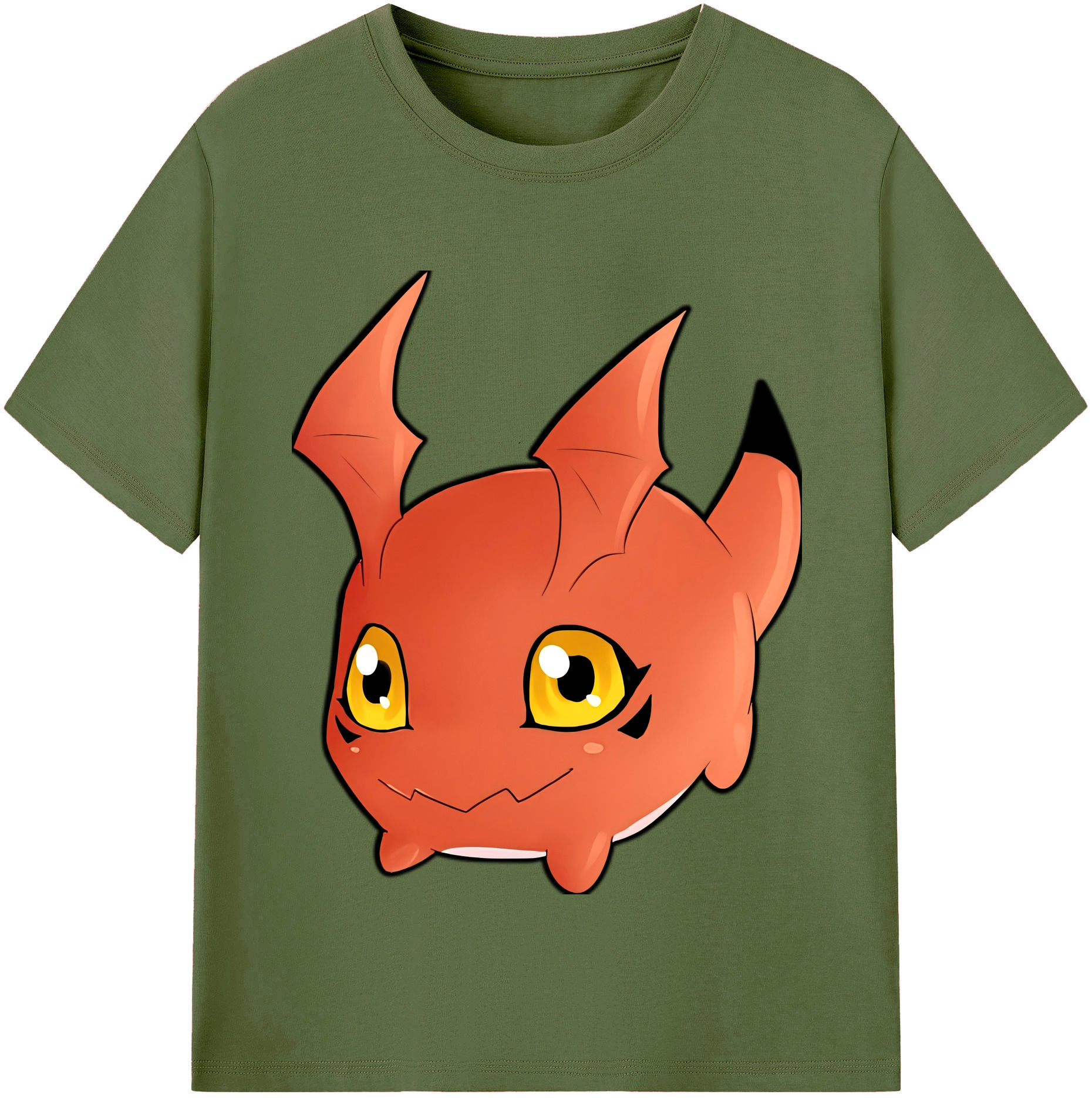 （画像用） Digimon デジタルモンスター/デジモン 綿100％半袖Tシャツ（フロントプリント）